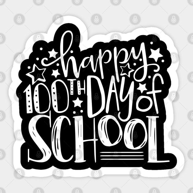 Happy 100th Day of School Teachers 100 Days Sticker by ZimBom Designer